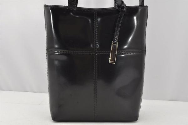 Authentic GUCCI Vintage 2Way Tote Hand Bag Purse Leather Black 9885I