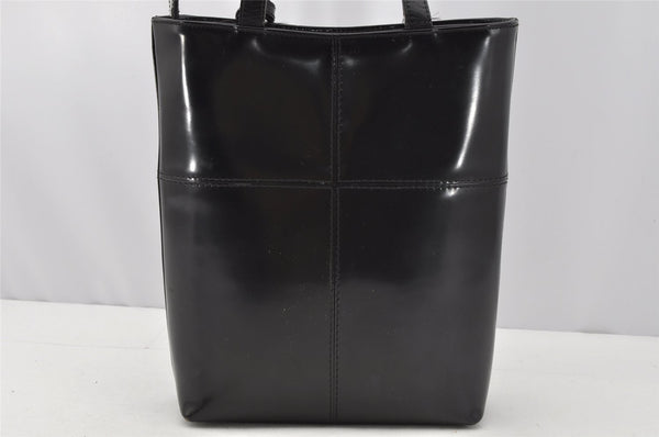 Authentic GUCCI Vintage 2Way Tote Hand Bag Purse Leather Black 9885I
