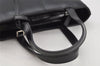 Authentic GUCCI Vintage 2Way Tote Hand Bag Purse Leather Black 9885I