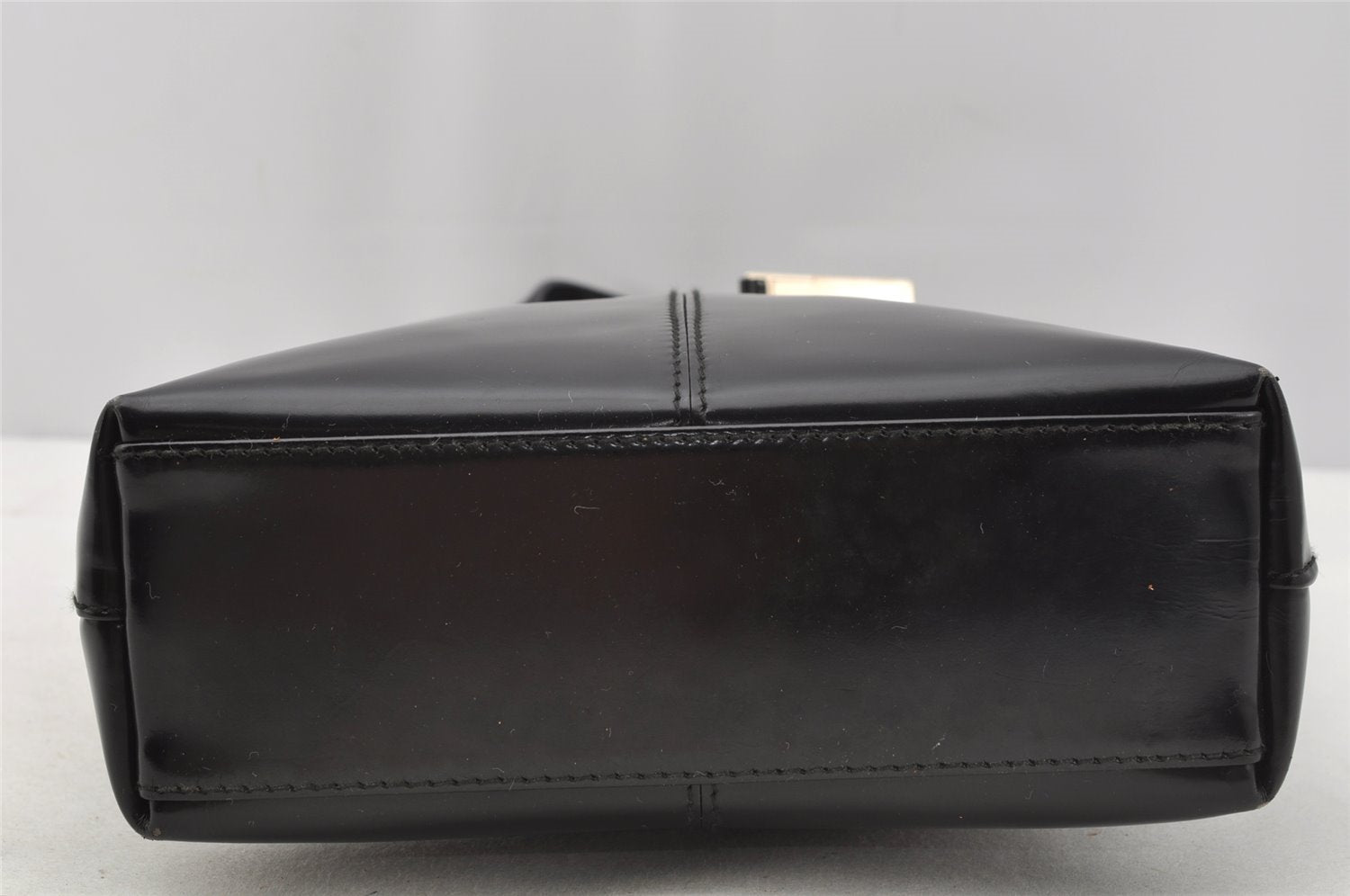 Authentic GUCCI Vintage 2Way Tote Hand Bag Purse Leather Black 9885I