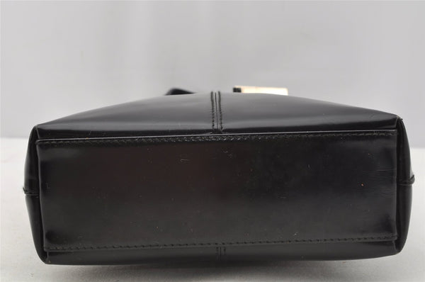 Authentic GUCCI Vintage 2Way Tote Hand Bag Purse Leather Black 9885I