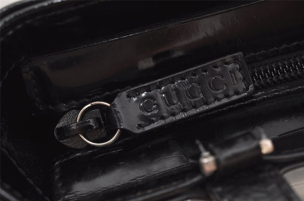 Authentic GUCCI Vintage 2Way Tote Hand Bag Purse Leather Black 9885I