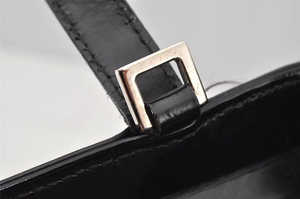 Authentic GUCCI Vintage 2Way Tote Hand Bag Purse Leather Black 9885I