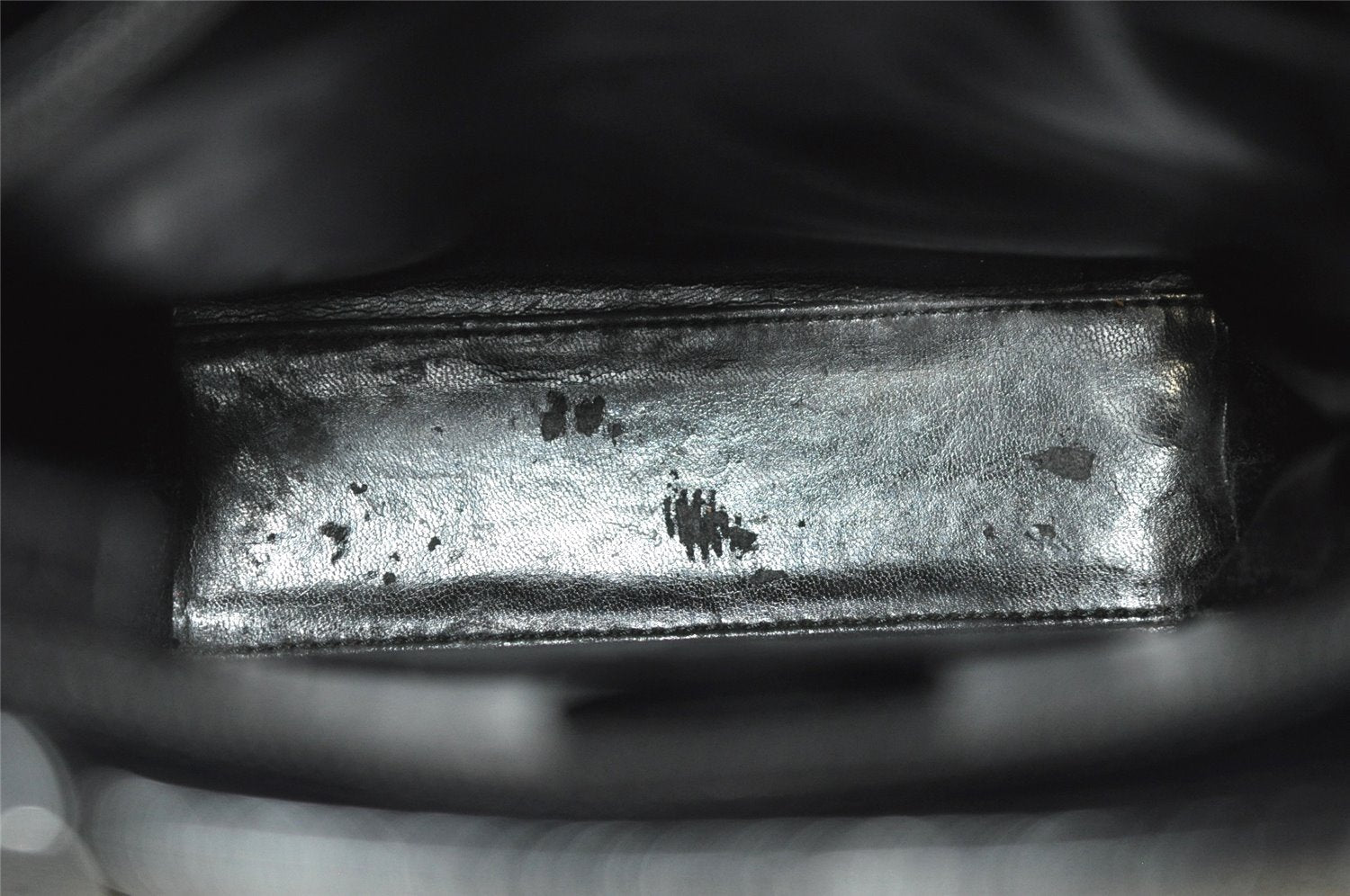 Authentic GUCCI Vintage 2Way Tote Hand Bag Purse Leather Black 9885I