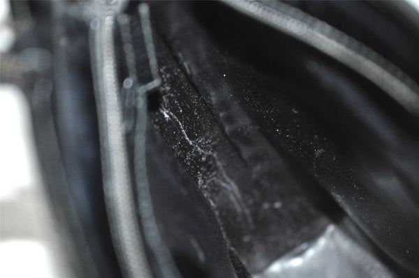 Authentic GUCCI Vintage 2Way Tote Hand Bag Purse Leather Black 9885I