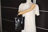 Authentic GUCCI Vintage 2Way Tote Hand Bag Purse Leather Black 9885I