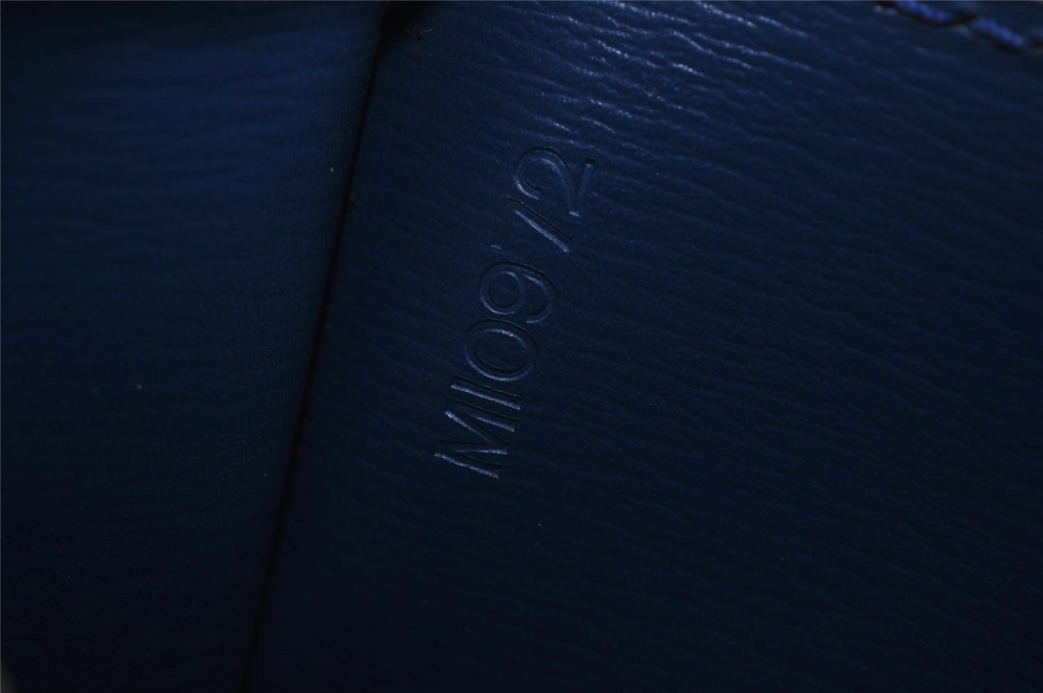 Authentic Louis Vuitton Epi Malesherbes Hand Bag Purse Blue M52375 LV 9885J