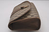 Authentic GUCCI Web Sherry Line Clutch Hand Bag Purse GG PVC Leather Brown 9886I