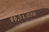 Authentic GUCCI Web Sherry Line Clutch Hand Bag Purse GG PVC Leather Brown 9886I