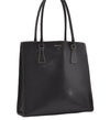 Authentic PRADA Vintage Leather Shoulder Tote Bag Black 9887I