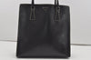 Authentic PRADA Vintage Leather Shoulder Tote Bag Black 9887I