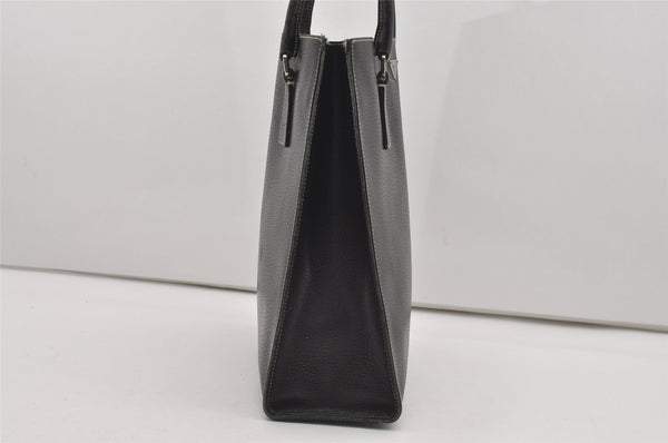 Authentic PRADA Vintage Leather Shoulder Tote Bag Black 9887I