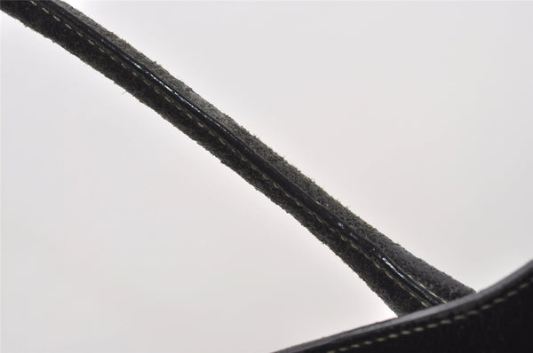 Authentic PRADA Vintage Leather Shoulder Tote Bag Black 9887I