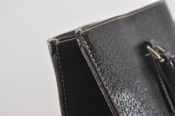 Authentic PRADA Vintage Leather Shoulder Tote Bag Black 9887I