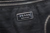 Authentic PRADA Vintage Leather Shoulder Tote Bag Black 9887I