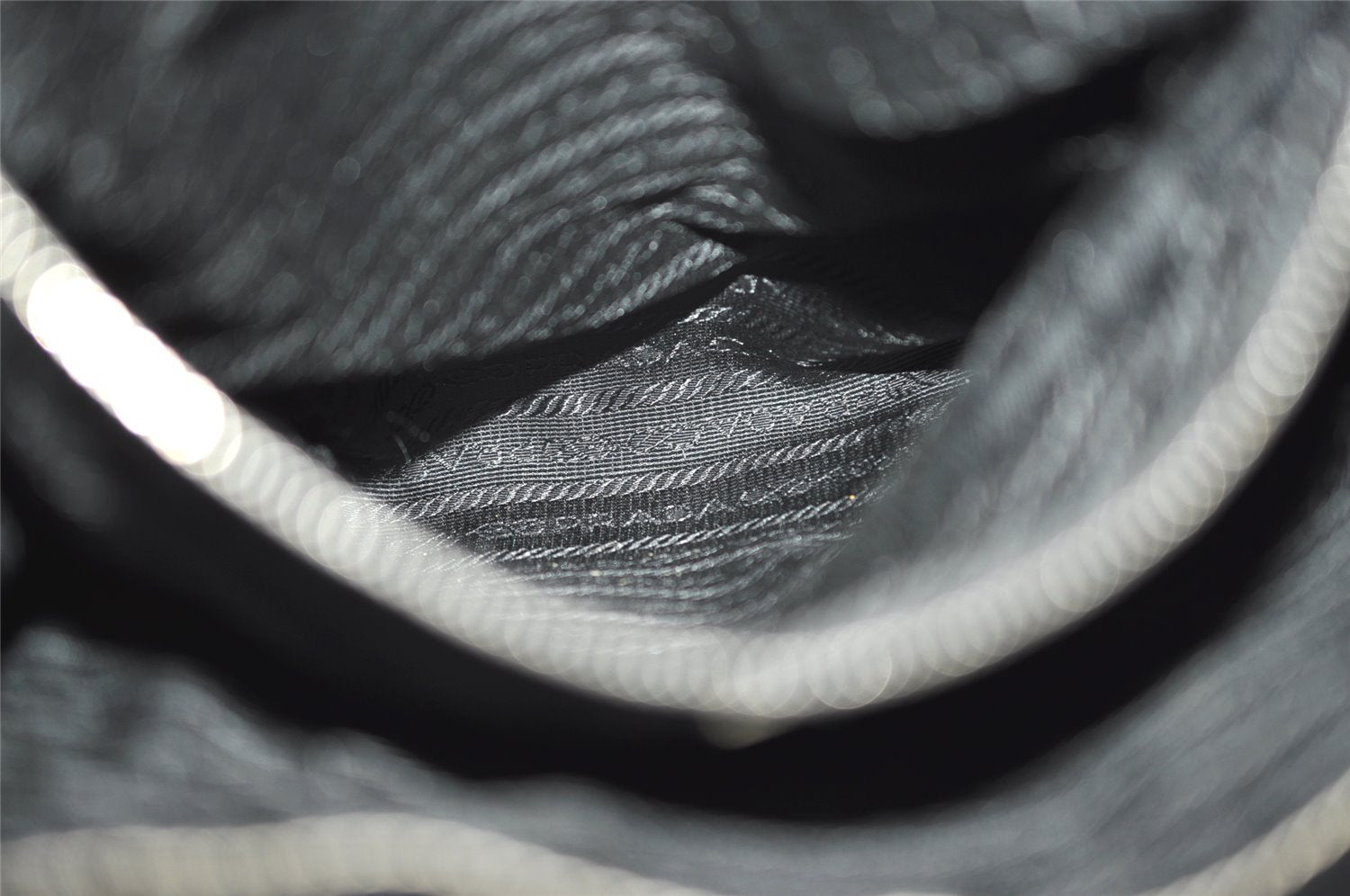 Authentic PRADA Vintage Leather Shoulder Tote Bag Black 9887I