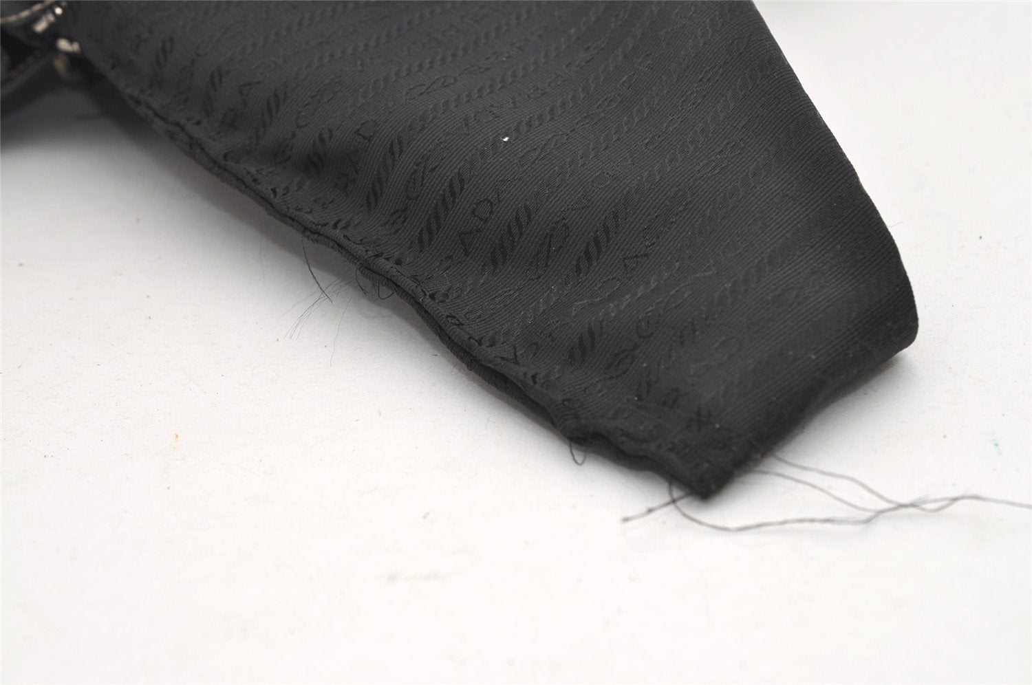 Authentic PRADA Vintage Leather Shoulder Tote Bag Black 9887I