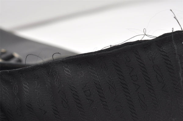 Authentic PRADA Vintage Leather Shoulder Tote Bag Black 9887I