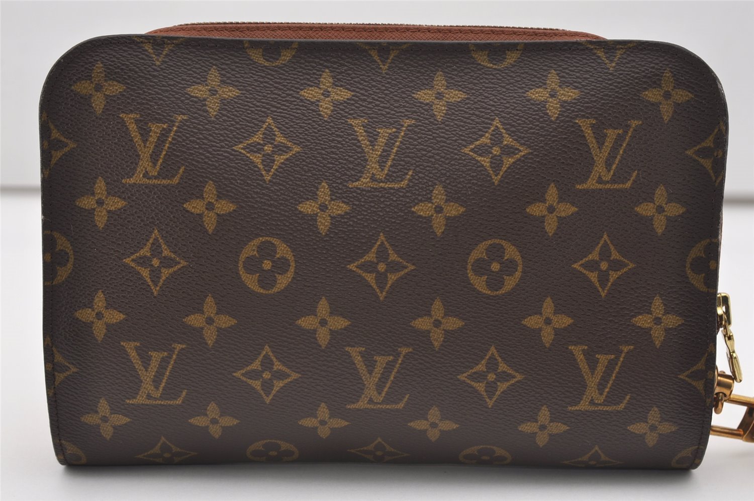 Authentic Louis Vuitton Monogram Orsay Clutch Hand Bag Purse M51790 LV 9888I