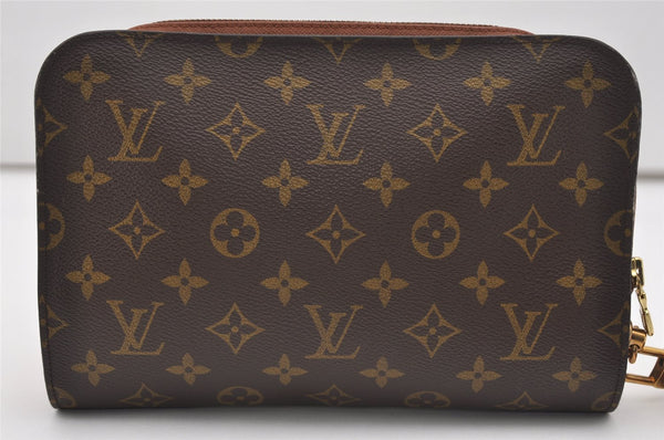 Authentic Louis Vuitton Monogram Orsay Clutch Hand Bag Purse M51790 LV 9888I