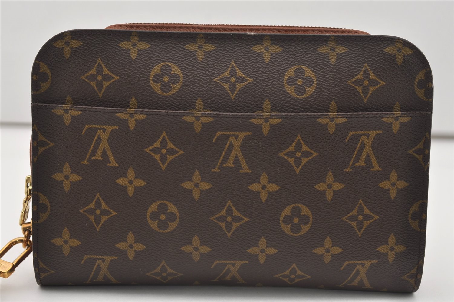 Authentic Louis Vuitton Monogram Orsay Clutch Hand Bag Purse M51790 LV 9888I