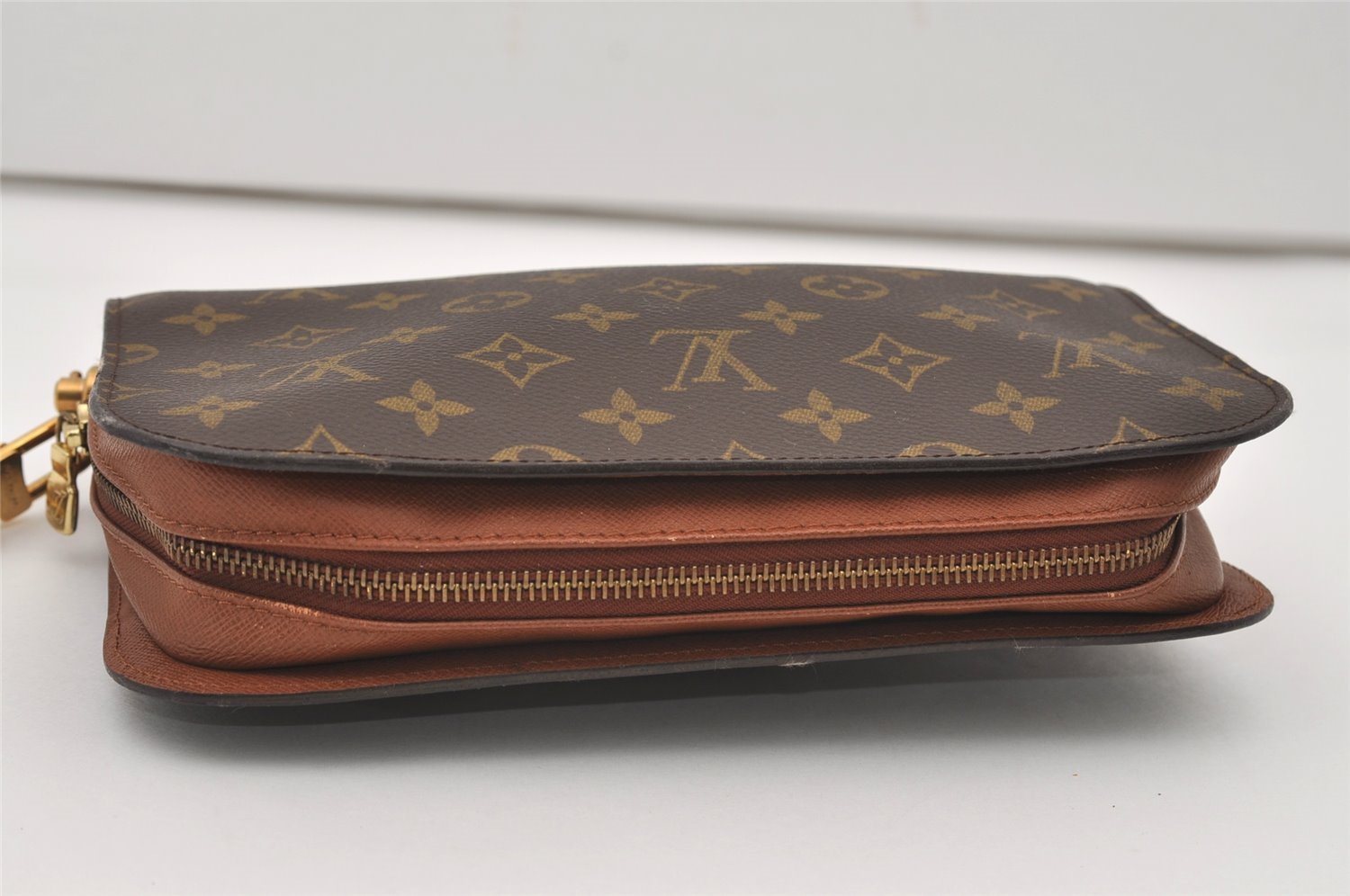 Authentic Louis Vuitton Monogram Orsay Clutch Hand Bag Purse M51790 LV 9888I