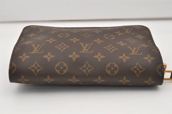 Authentic Louis Vuitton Monogram Orsay Clutch Hand Bag Purse M51790 LV 9888I