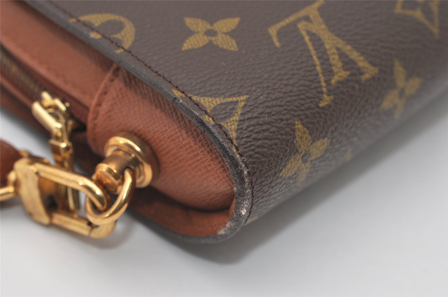 Authentic Louis Vuitton Monogram Orsay Clutch Hand Bag Purse M51790 LV 9888I