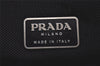 Authentic PRADA VITELLO MORBIDO Leather Nappa Shoulder Bag B10394 Black 9888J