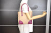 Authentic PRADA Vintage Canvas Leather Shoulder Tote Bag Beige 9890I