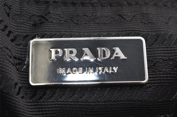 Authentic PRADA Vintage Nylon Tessuto Leather Shoulder Hand Bag Black Junk 9890J