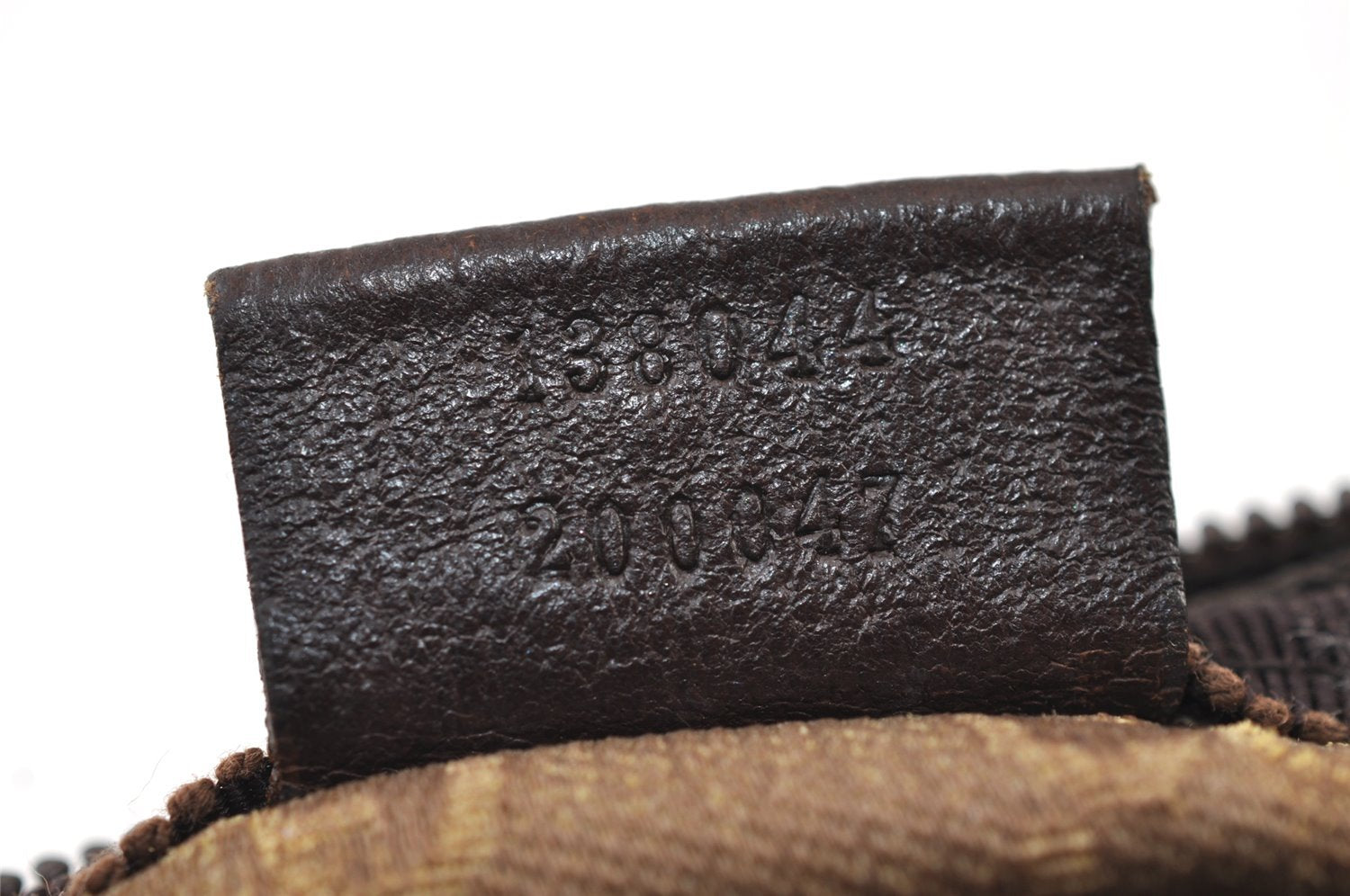 Authentic GUCCI Vintage Pouch Purse GG Canvas Leather 138044 Brown 9891I