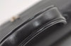 Authentic Burberrys Vintage Leather Hand Bag Purse Black 9891J