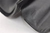 Authentic Burberrys Vintage Leather Hand Bag Purse Black 9891J