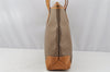 Authentic GUCCI Vintage Micro GG PVC Leather Shoulder Tote Bag Brown Junk 9892I