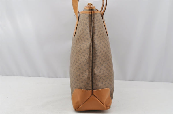 Authentic GUCCI Vintage Micro GG PVC Leather Shoulder Tote Bag Brown Junk 9892I