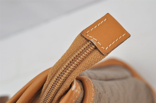 Authentic GUCCI Vintage Micro GG PVC Leather Shoulder Tote Bag Brown Junk 9892I