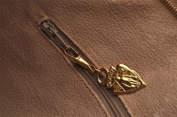 Authentic GUCCI Vintage Micro GG PVC Leather Shoulder Tote Bag Brown Junk 9892I