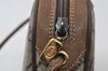 Authentic GUCCI Web Sherry Line Shoulder Cross Bag GG PVC Leather Brown 9893I