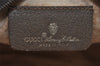 Authentic GUCCI Web Sherry Line Shoulder Cross Bag GG PVC Leather Brown 9893I