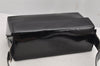 Authentic Salvatore Ferragamo Vara Shoulder Bag Purse Enamel Black SF 9893J