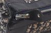 Authentic Christian Dior Trotter Travel Boston Bag Canvas Leather Blue 9894J
