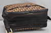 Authentic Christian Dior Vintage Trotter Shoulder Bag Canvas Leather Brown 9895J