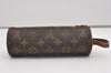 Auth Louis Vuitton Monogram Trousse Ronde Pen Case Pouch M47626 Old Model 9896I