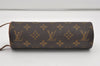 Auth Louis Vuitton Monogram Trousse Ronde Pen Case Pouch M47626 Old Model 9896I
