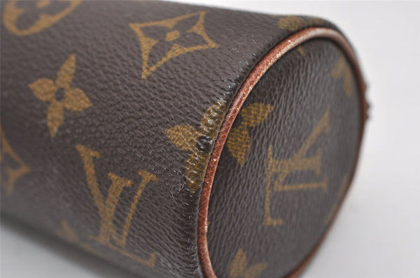 Auth Louis Vuitton Monogram Trousse Ronde Pen Case Pouch M47626 Old Model 9896I