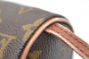 Auth Louis Vuitton Monogram Trousse Ronde Pen Case Pouch M47626 Old Model 9896I