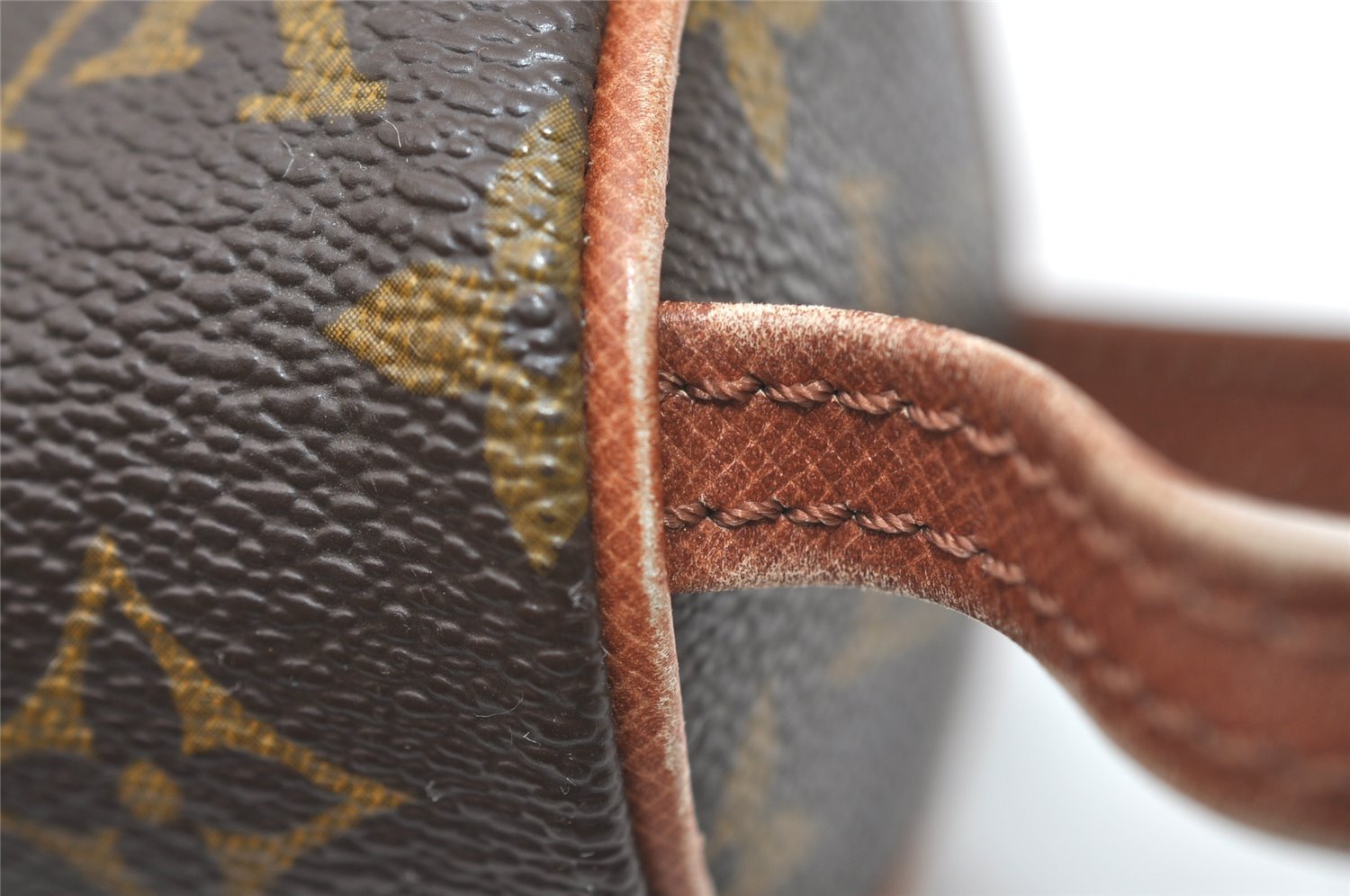 Auth Louis Vuitton Monogram Trousse Ronde Pen Case Pouch M47626 Old Model 9896I