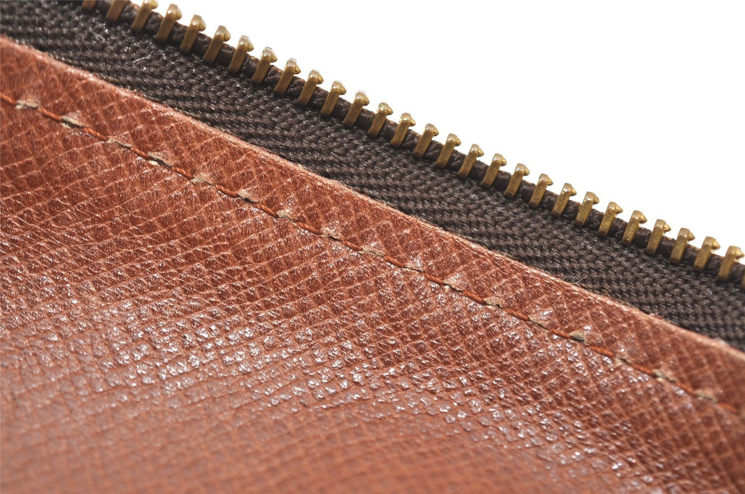 Auth Louis Vuitton Monogram Trousse Ronde Pen Case Pouch M47626 Old Model 9896I