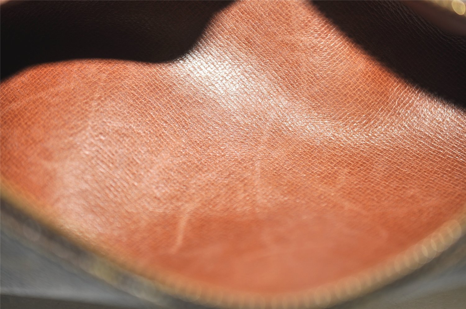 Auth Louis Vuitton Monogram Trousse Ronde Pen Case Pouch M47626 Old Model 9896I